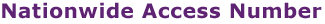 Nationwide Access Number