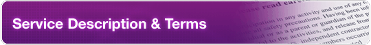 Service Description and Terms ADSL Broadband Internet