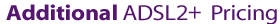 ADSL/ADSL2+ Additional Pricing