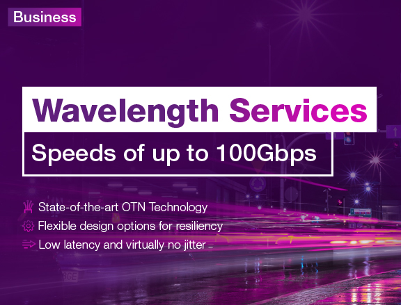 TPG Wavelength Services mobile banner