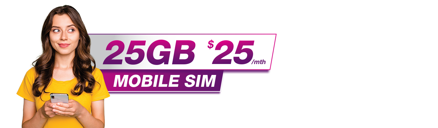 sim only plans 25GB offer