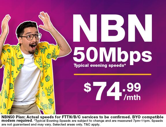 TPG NBN50 for $74.99/mth