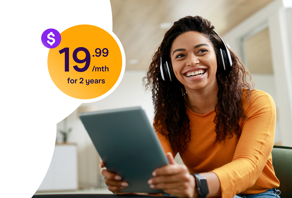 $19.99 per month for two years.